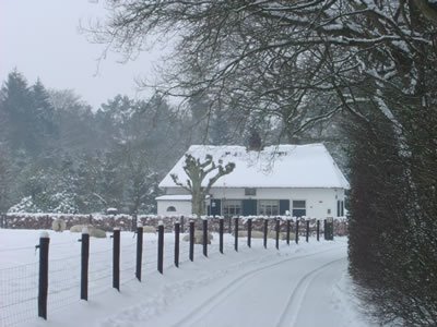 Oud boerenhuisje De Spik aan 't Frusselt (17e eeuw gemeentelijk monument) in Vierhouten. by Toppie