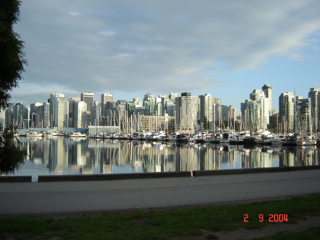 Vancouver downtown (from stanley park) by Trupcina