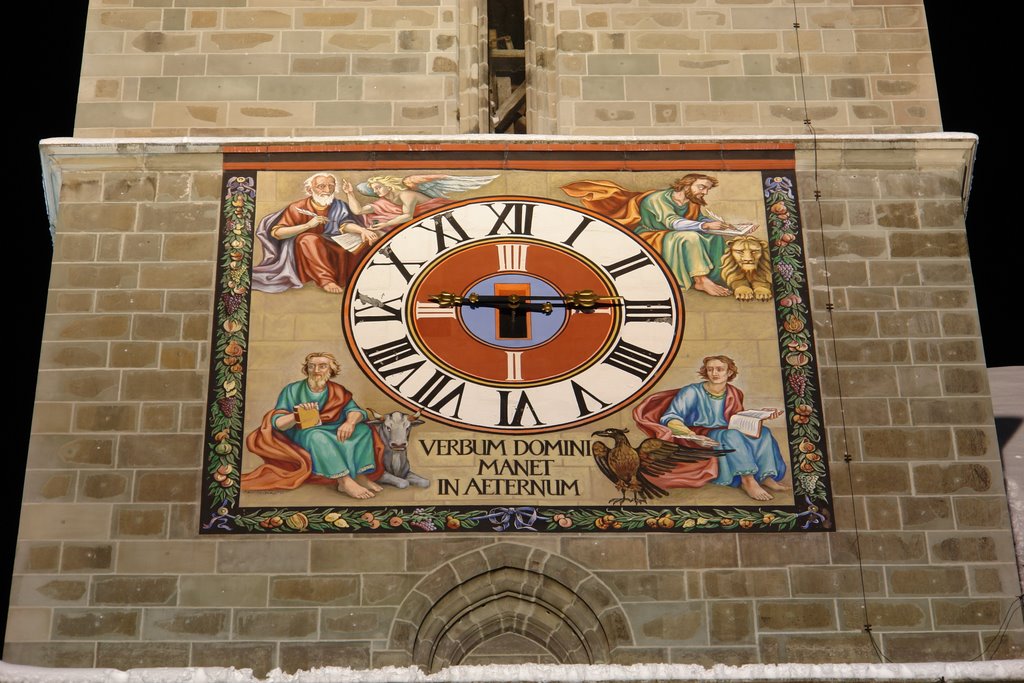 Brasov - Black Church Painted Clock by mariantita