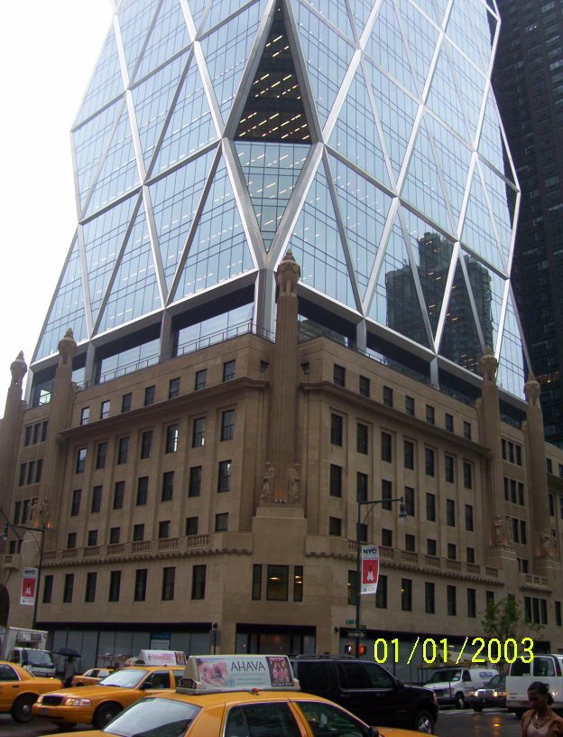 Buildings 8th ave & 57 st -Hearst Co. headquarters - designed by Sir Norman Foster by andysanisidro