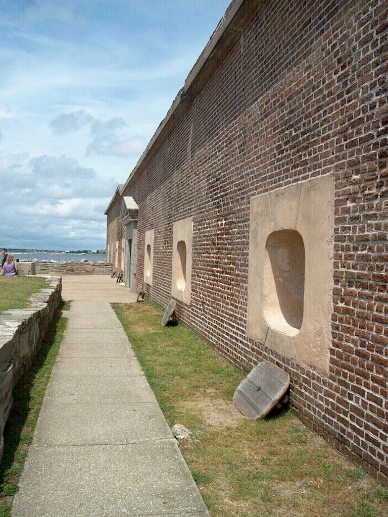 Ft. Sumter - Northwest Wall, Exterior by apitt