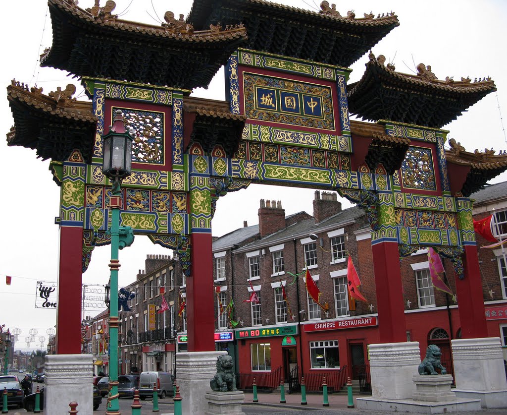 Liverpool Chinatown - The Ceremonial Arch 2 by Lesley Rigby