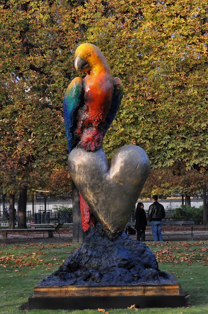 Perroquet aux Tuileries .fg by Giraudon Francis