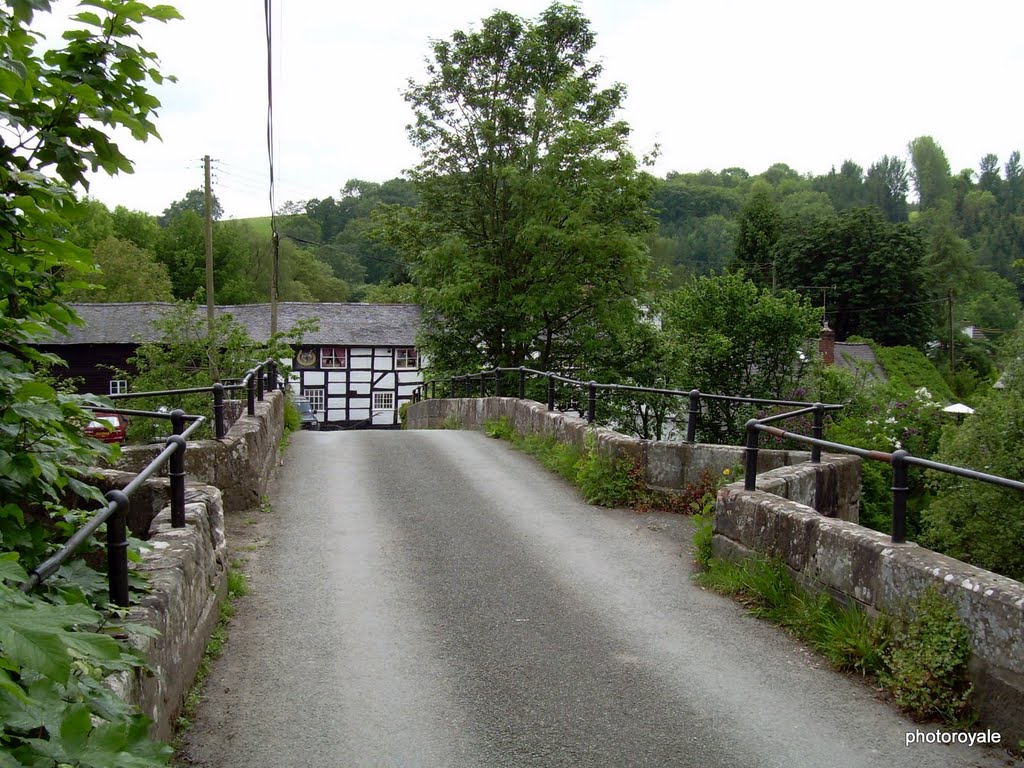 The bridge at Llanyblodwel, over the river Tanat by photoroyale