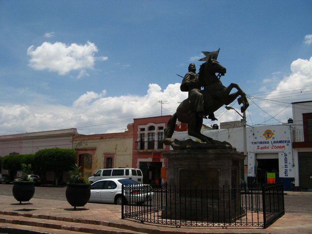 Statue of a horse rider by fotokönig