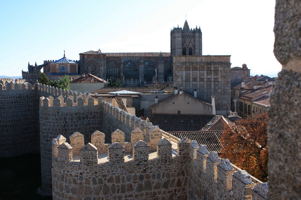 Avila cathedral+walls by _MM_