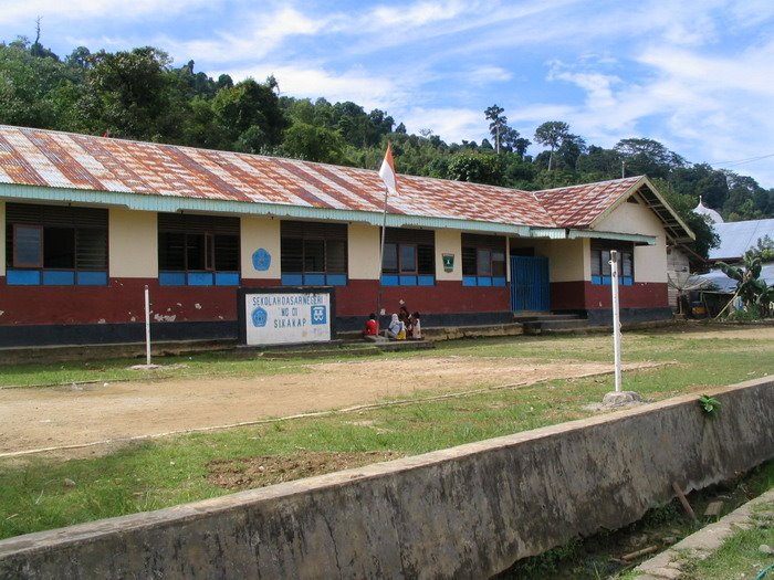 School at Sikakap by Jusup Sukatendel