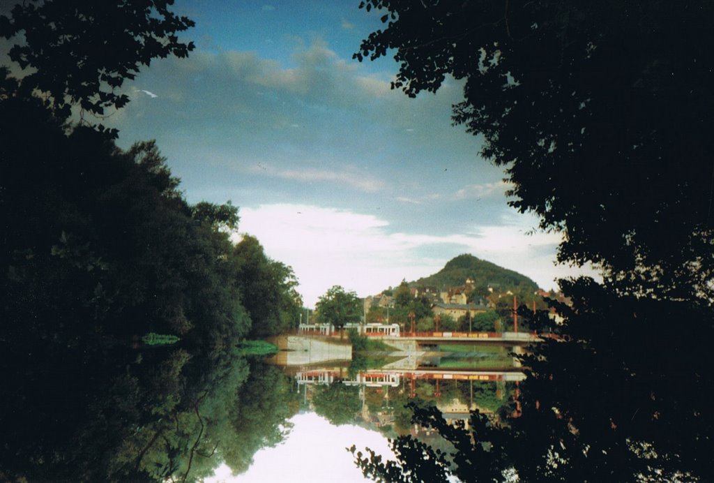 Blick auf die neue Saalebrücke by Diwie.eu