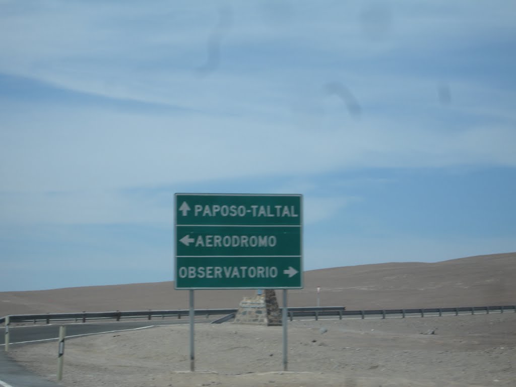 Placa em perto de Cerro Paranal by Eduardo Grigôlo