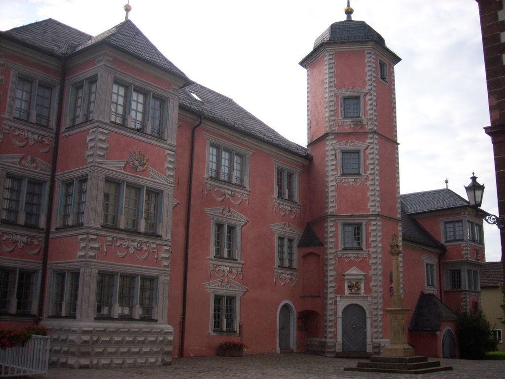 - Bischofshof (heute Lobdengau-Museum) mit Jupitergigantensäule by wisdom77