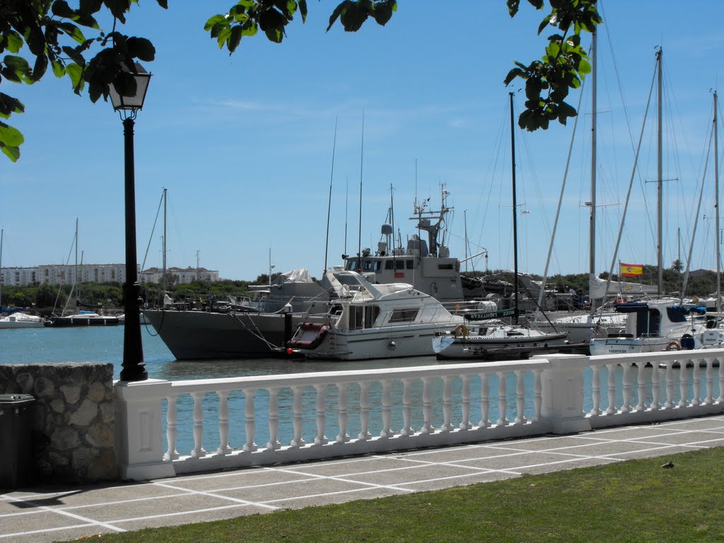 Real Club Nautico El Puerto de Santa Maria Visiting Naval Boat by Jacob Thomas