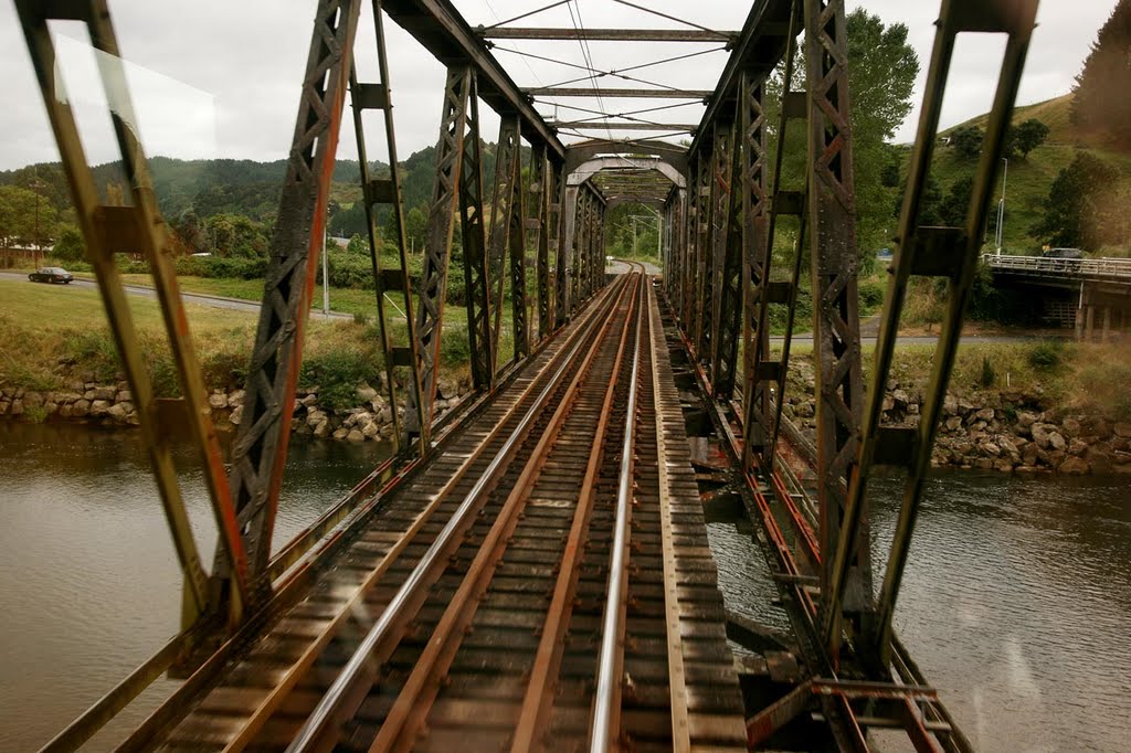 Crossing Wanganui River by Fritz Schöne