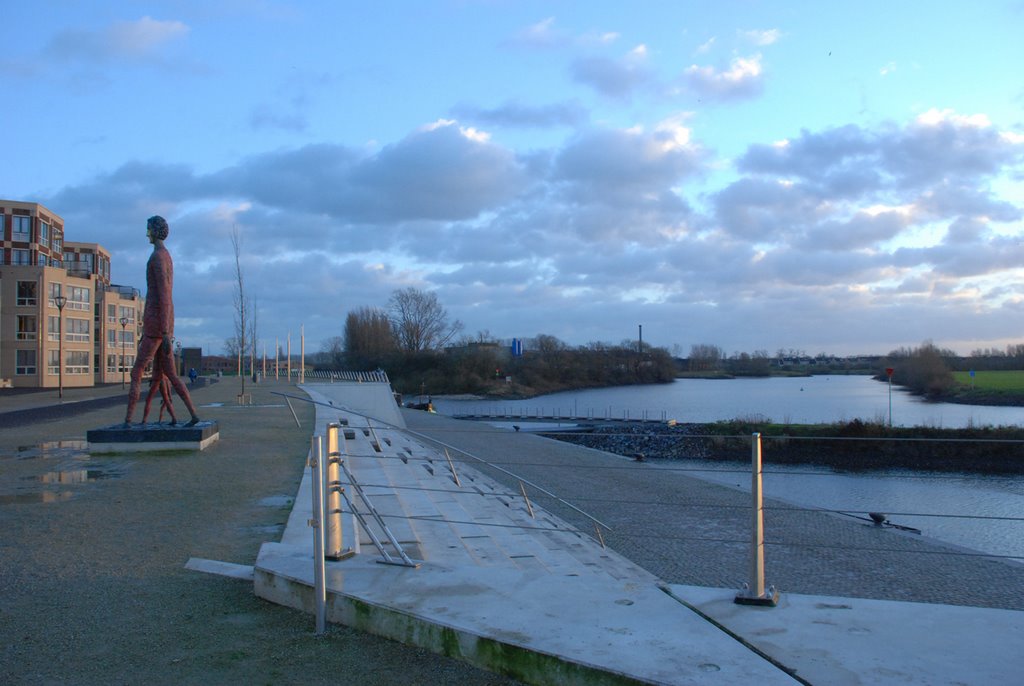 View over tje IJssel from the IJsselkade by ducationi