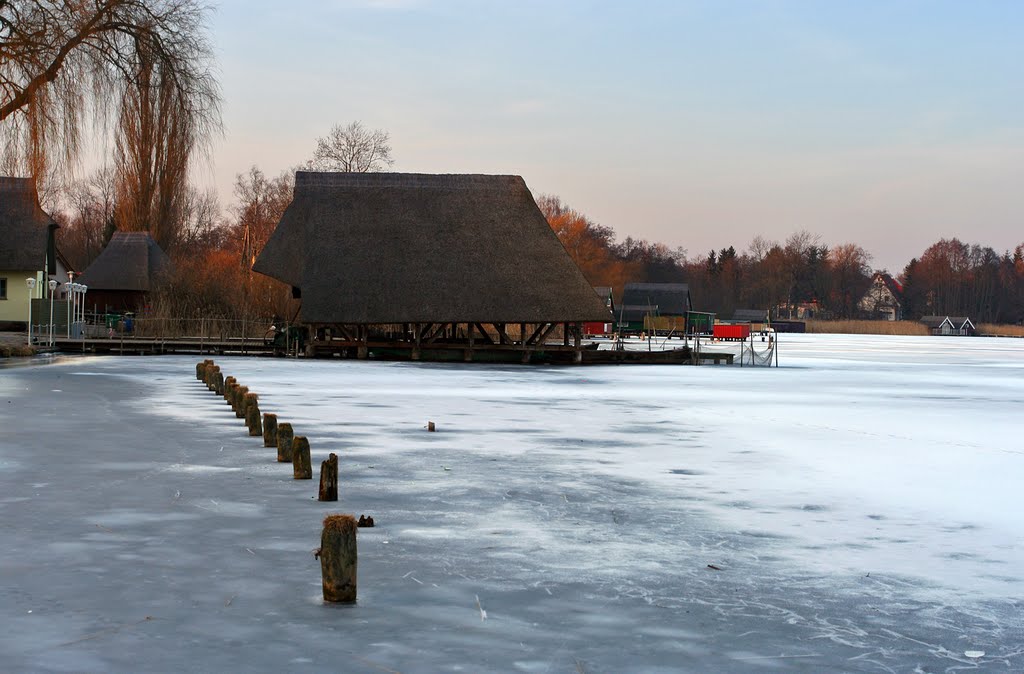 Krakow am See at winter by Finn Lyngesen flfoto.dk