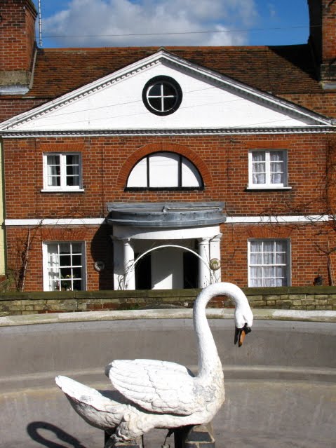 Swan Pond and Grapevine Cottage by McFlash