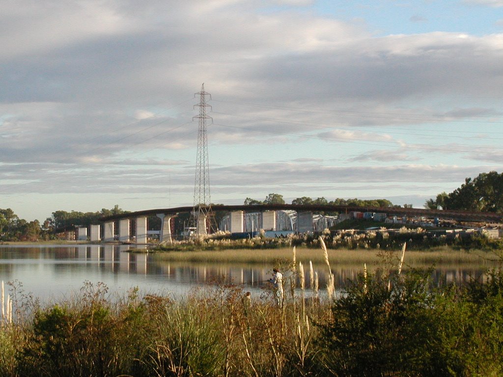 Puente ruta 1 nuevo en construccion by Hugo.J.Ghisolfo