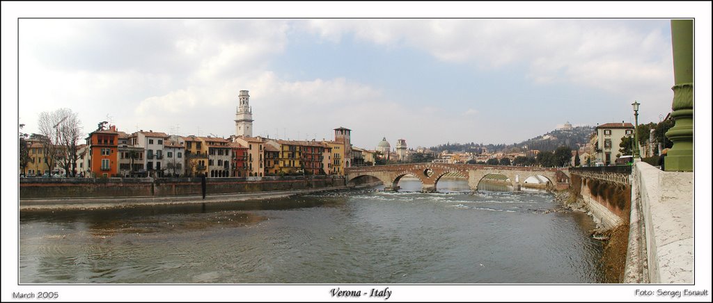 Panorama Verona Ponte Pietra by Sergej Esnault