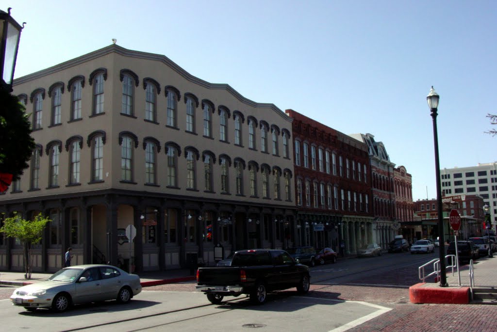 Downtown Galveston Texas by Bobbe Wright