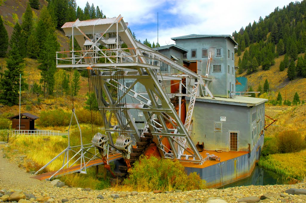 Gold Dredge near Custer Idaho by idahostonehunter