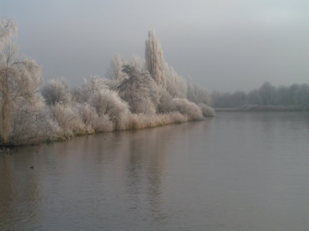 Blick von der Pfenningbrücke nach Osten Dez 2007 by Anne W.