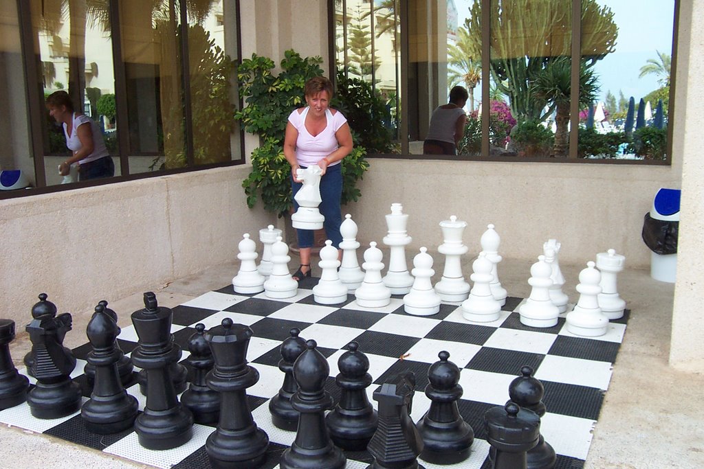 Chess At Hotel Occidental Oasis by derek hough