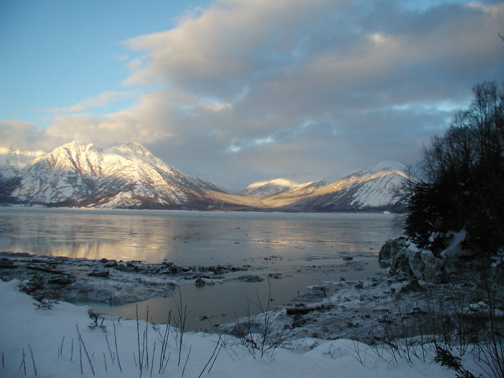 Turnagain Arm from Hope Road #1 by D.M. Thorne