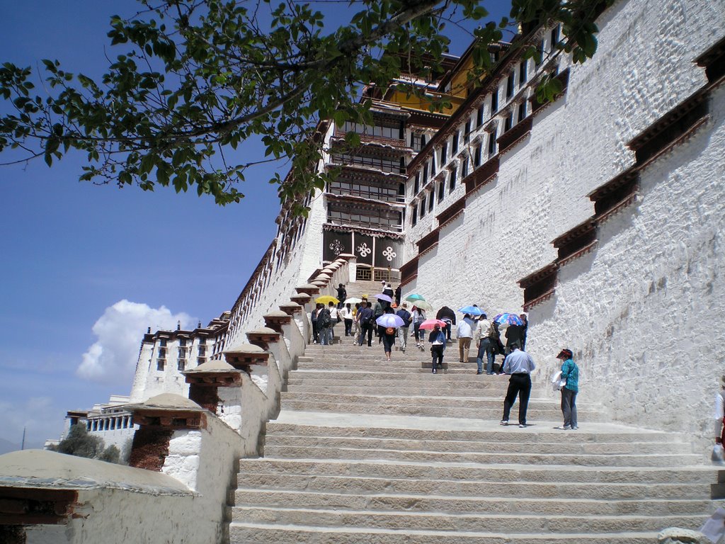 Potala Palace stairway by robalb1