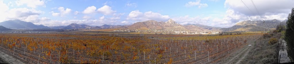 December. Panorama of Sudak valley. by Rumlin