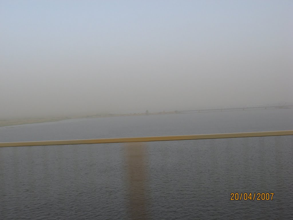 White Nile River - View from Kosti Bridge by Roshan christy