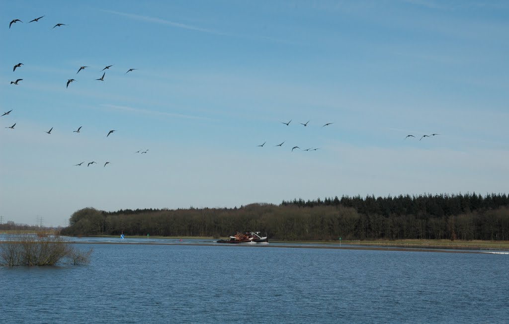 Zicht vanaf IJsseldijk in maart by René Speur