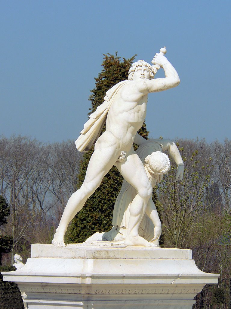 France: Versailles, statue in the garden by Yory