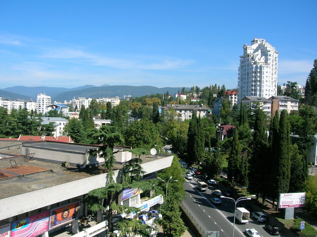 Sochi. View from "Moskva" hotel. by Dmitry Bezzubikov