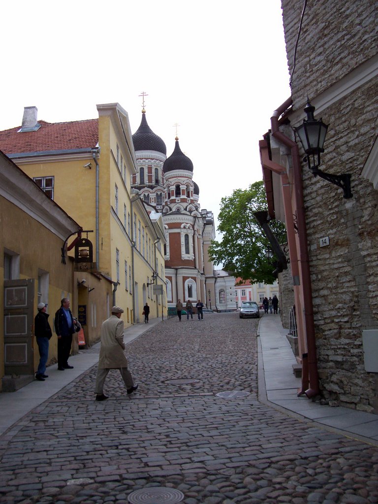 Alexander Nevsky Cathedral from top of Pikk Jalg (Long Leg) - Tallinn, Estonia by pianoman4Jesus