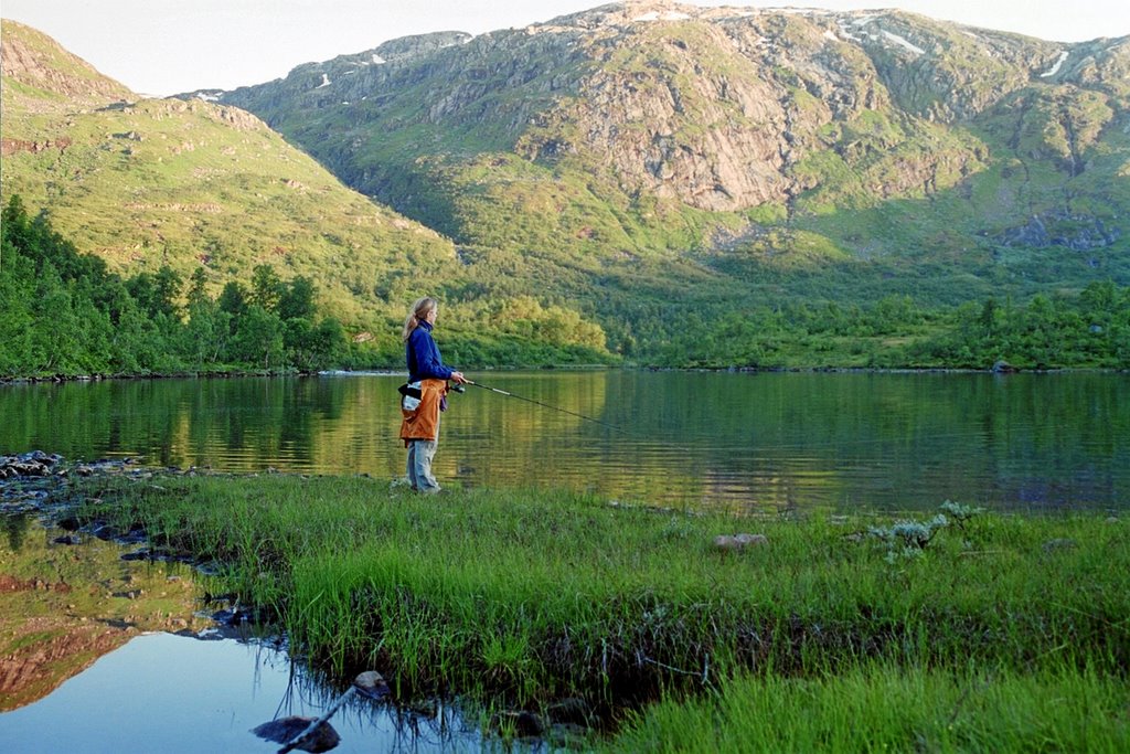 Lake Holmevatnet på Gaularfjellet by Snemann