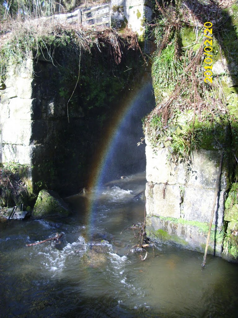 Water outlet at the old water wheel workings Luxulyan valley by Andrew(ollie)Johnson