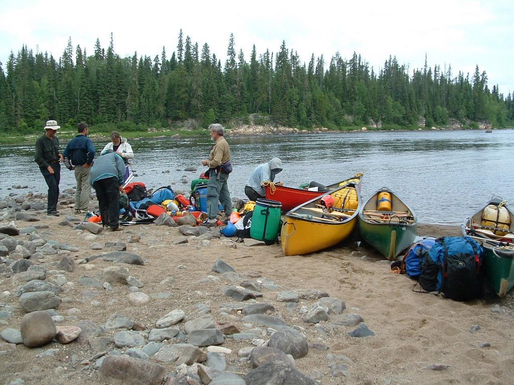 Stone Rapids portage by Lester Kovac