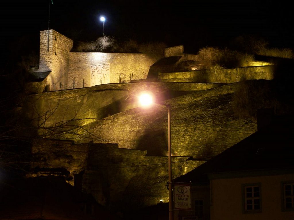 Downtown beautiful Esztergom. Ancient stairs. by roadapathy