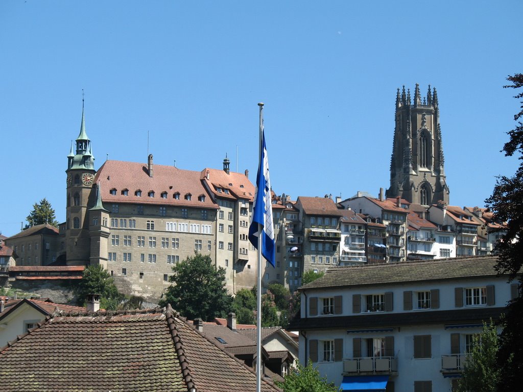 Les deux tours.Fribourg by Delfín Rodríguez Mor…