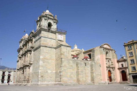 Oaxaca Catedral by Cathy Chevillot