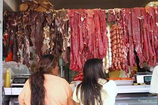 Oaxaca Mercado by Cathy Chevillot