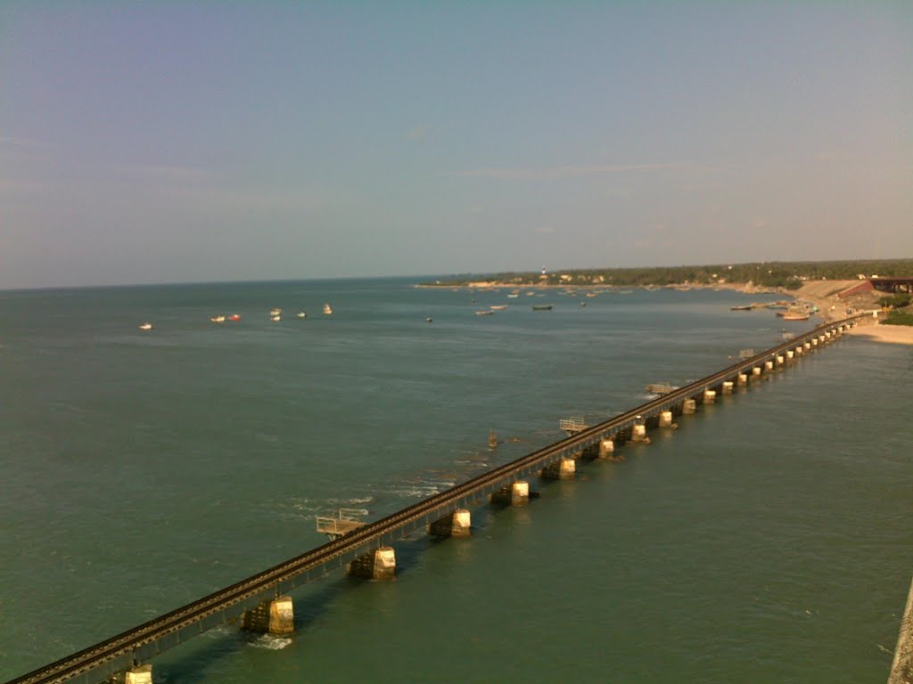 Train track to Rameshwaram by M.Leelakrishnan