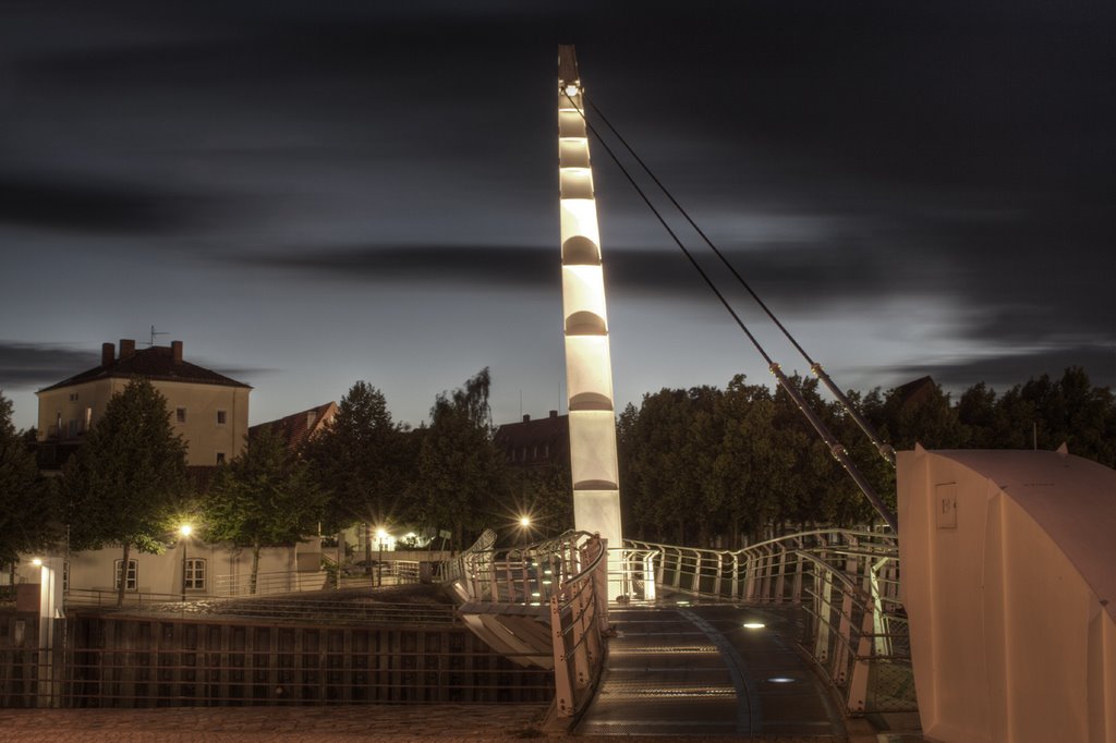 Hafenbrücke bei Nacht süd ost Seite by globalfreak