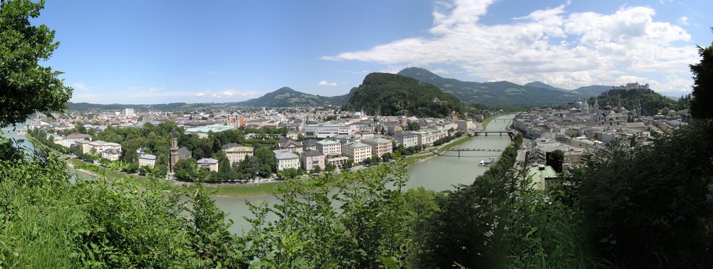 Salzburg Salzach lots of bridges by let's get outta here