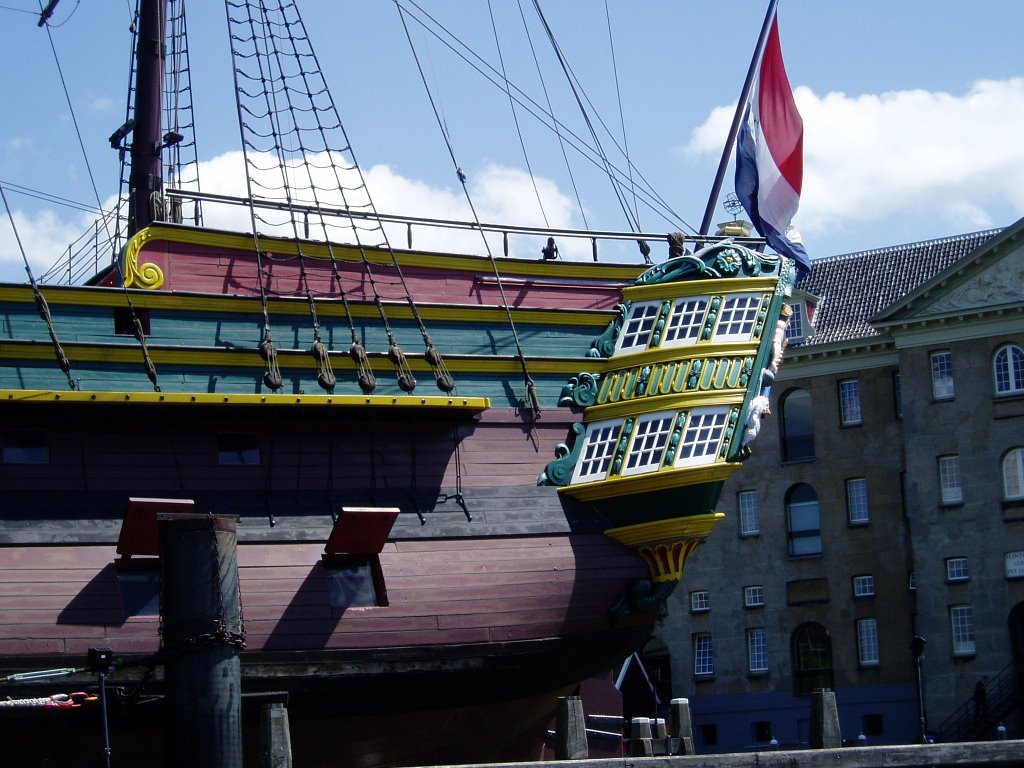 Ship Amsterdam Canal by John Eley