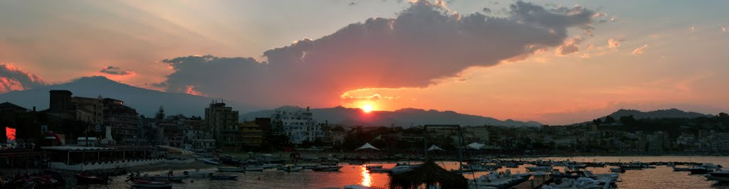 Etna fom Giardini Naxos port by Jan Madaras - outland