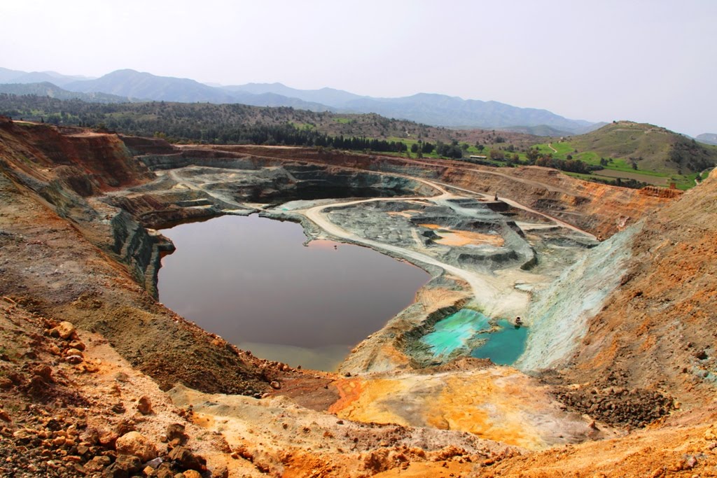 Copper mine in Skouriotissa by Gregory cy