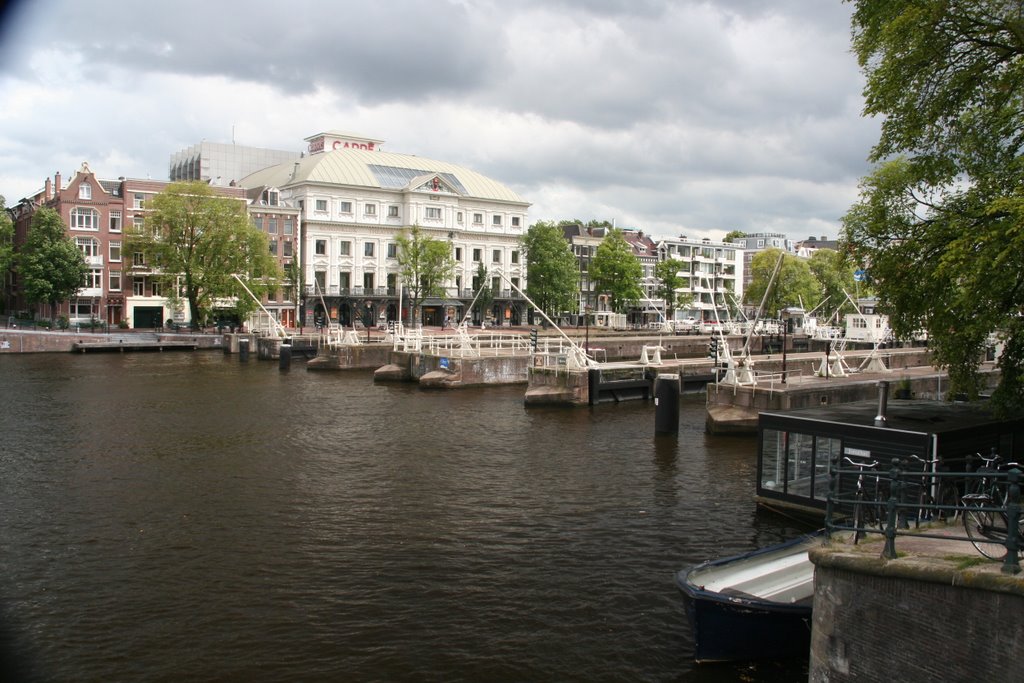 Royal Theatre Carré (1887) and locks at the river Amstel; Weteringschans Amstel. by Carl030nl