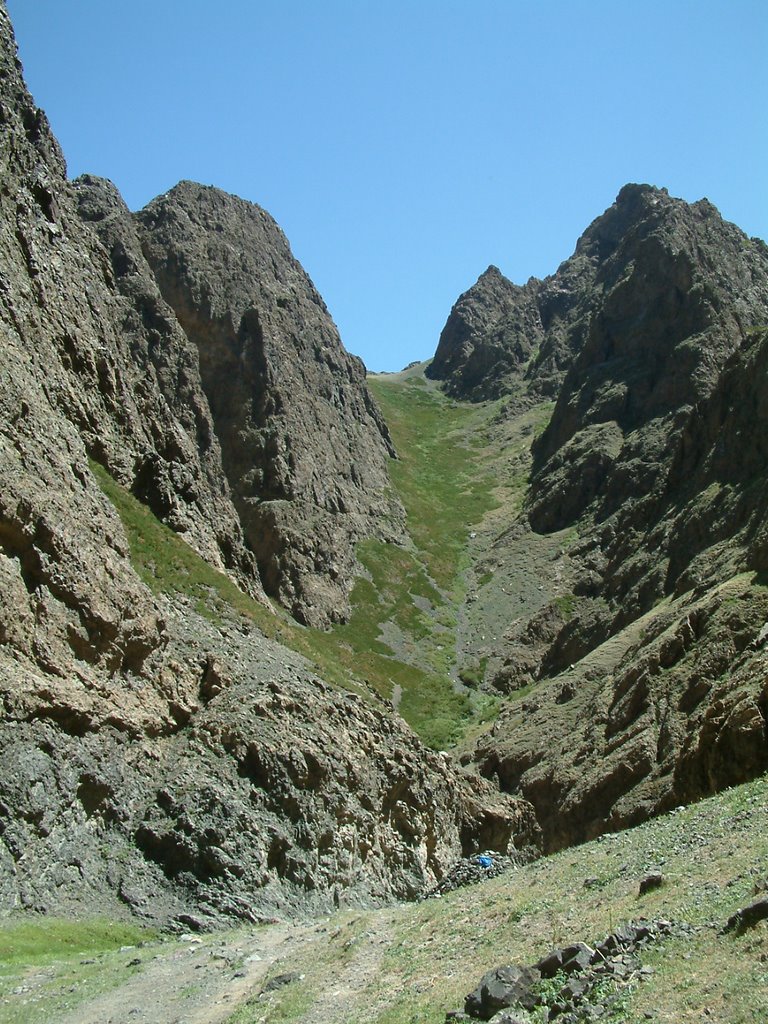 Yolyn am, ingresso della gola (bocca dell'avvoltoio) by francesco celso