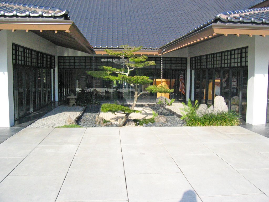 Courtyard in the Morikami Gardens by Matthew Plante