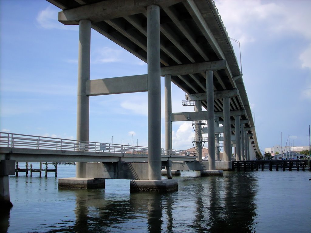 Fort Myers Beach Bridge Looking North West by mikefl99